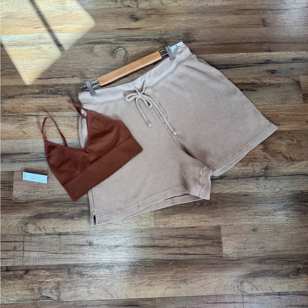 Gapbody waffle knit lounge shorts